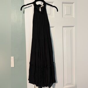 Altar'd State Black Maxi A-Line Skirt